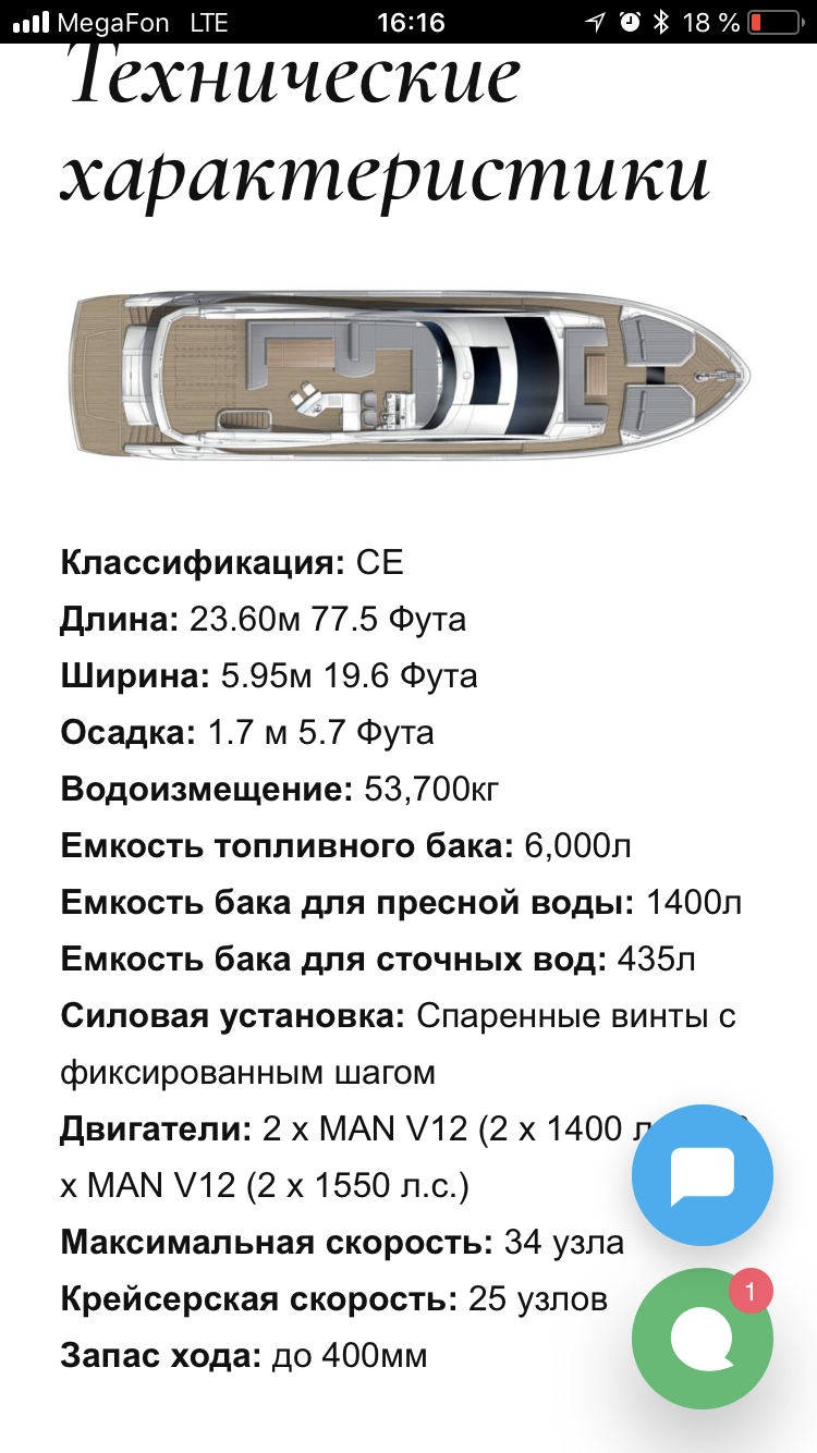 Роскошная яхта - Моё, Яхта, Технические характеристики, Запас хода