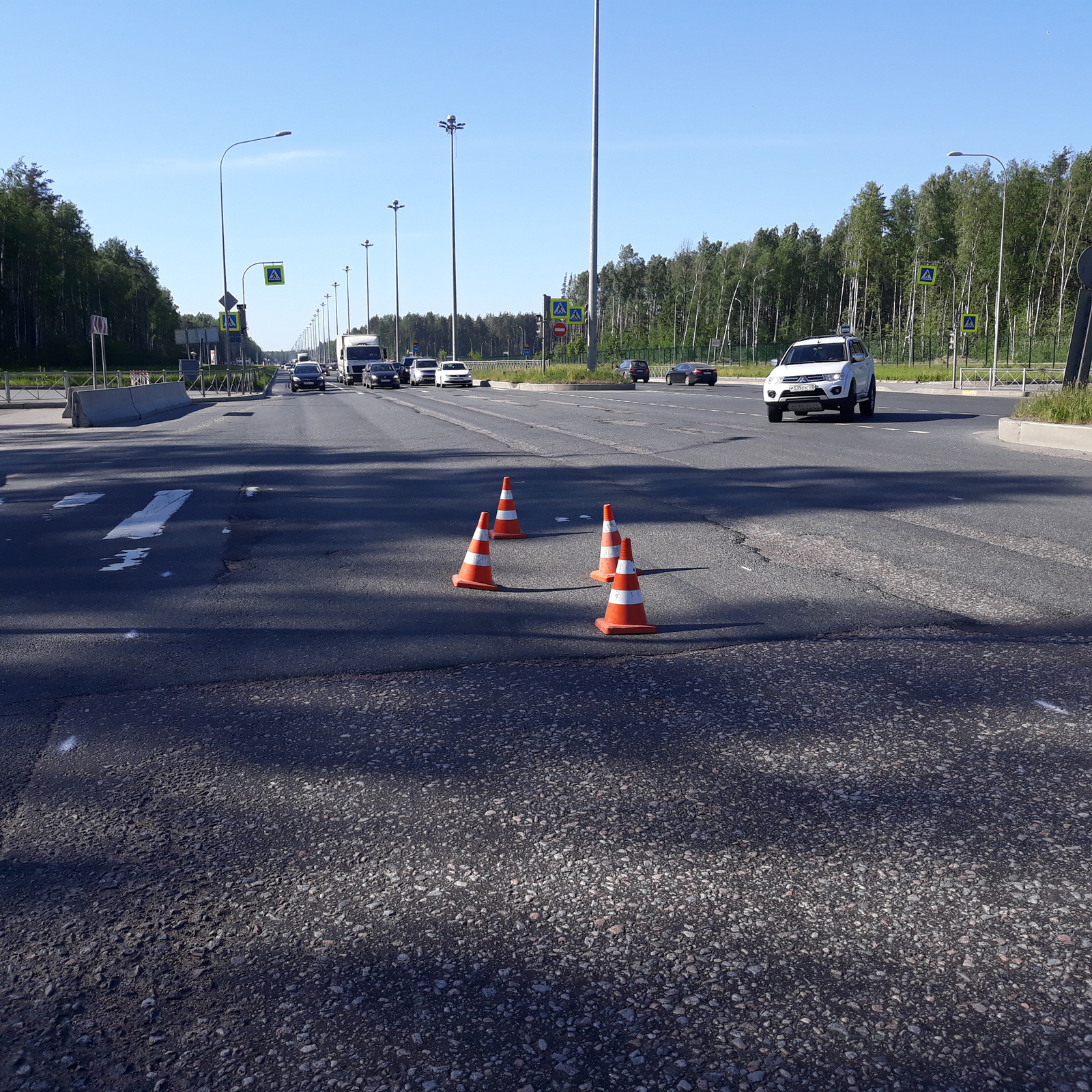 Fail me in this place! - My, Saint Petersburg, Road, Pit, No rating, Danger, Negative, Longpost