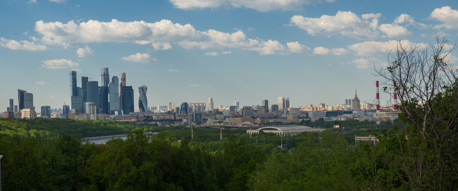 Moscow panoramic - My, Moscow, The photo, Панорама, Moscow at night, Longpost, Town