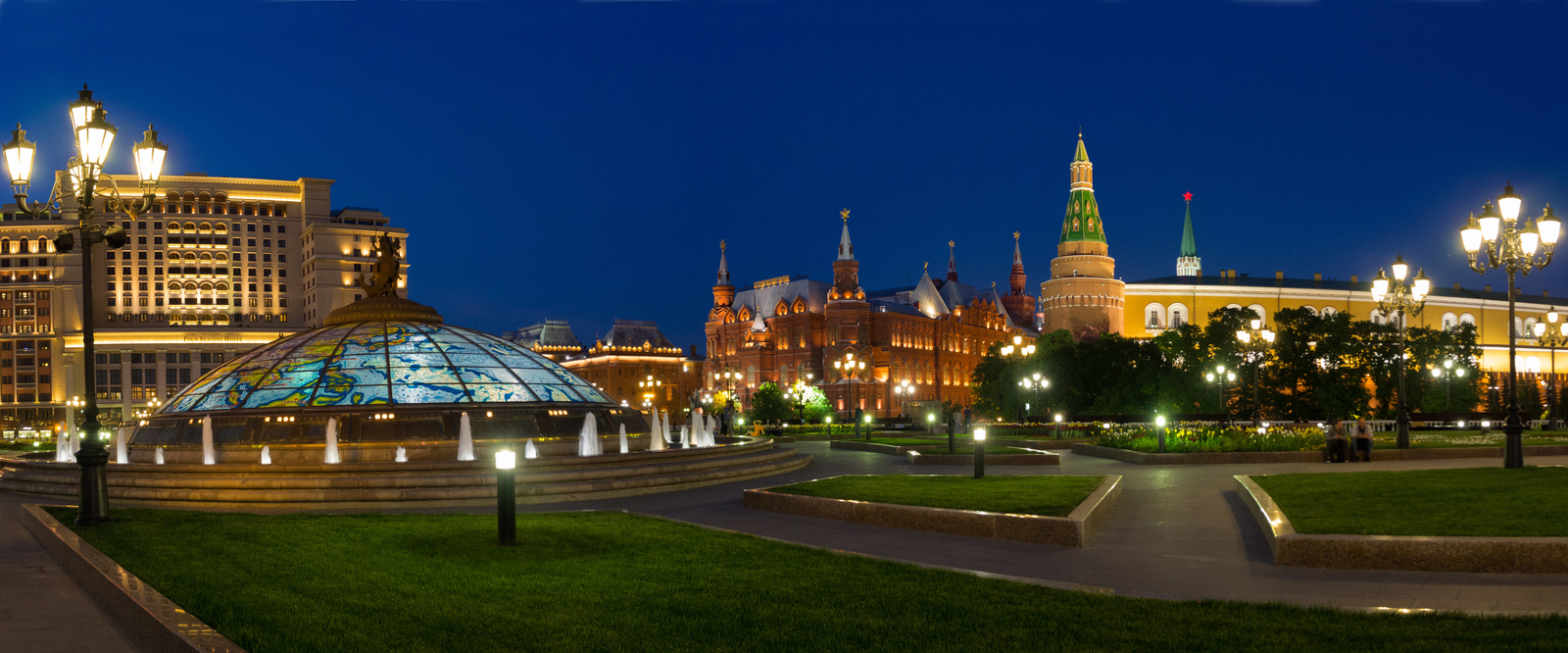 Moscow panoramic - My, Moscow, The photo, Панорама, Moscow at night, Longpost, Town