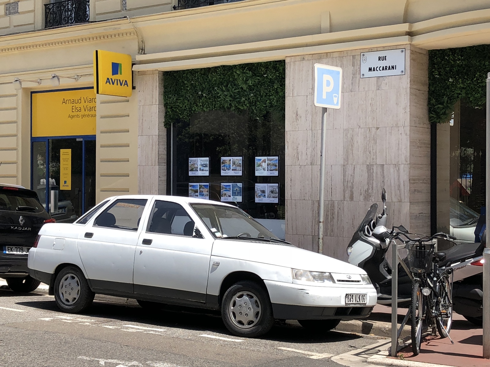 Ours are everywhere ... especially in Nice - My, VAZ-2110, Nice, Russians, Astonishment, Auto