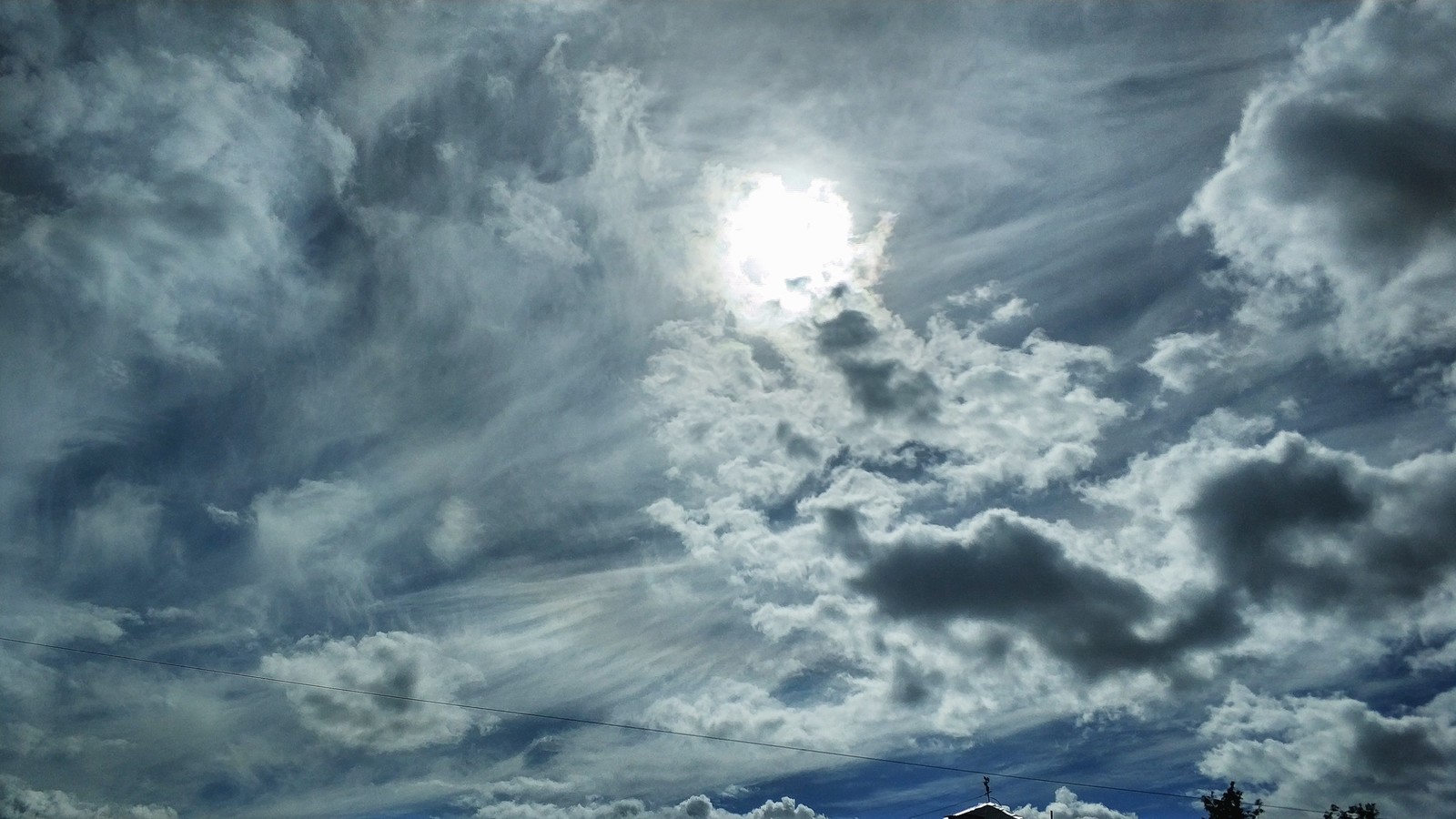 A little cloudy - My, Sky, blue