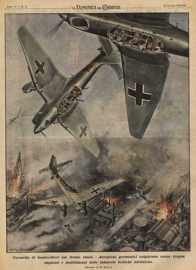 Italian propaganda about the battles on the Eastern Front - Propaganda, Italy, , Magazine clippings, Story, The Second World War, Longpost, Clippings from newspapers and magazines