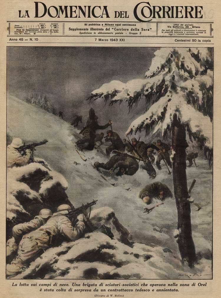 Italian propaganda about the battles on the Eastern Front - Propaganda, Italy, , Magazine clippings, Story, The Second World War, Longpost, Clippings from newspapers and magazines