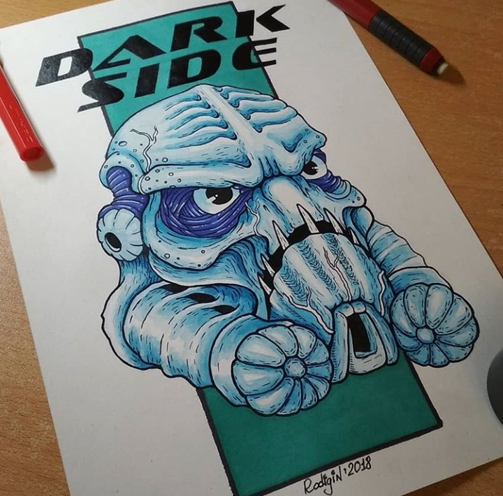 Dark side - My, Drawing, Yarisuyukakdakdak