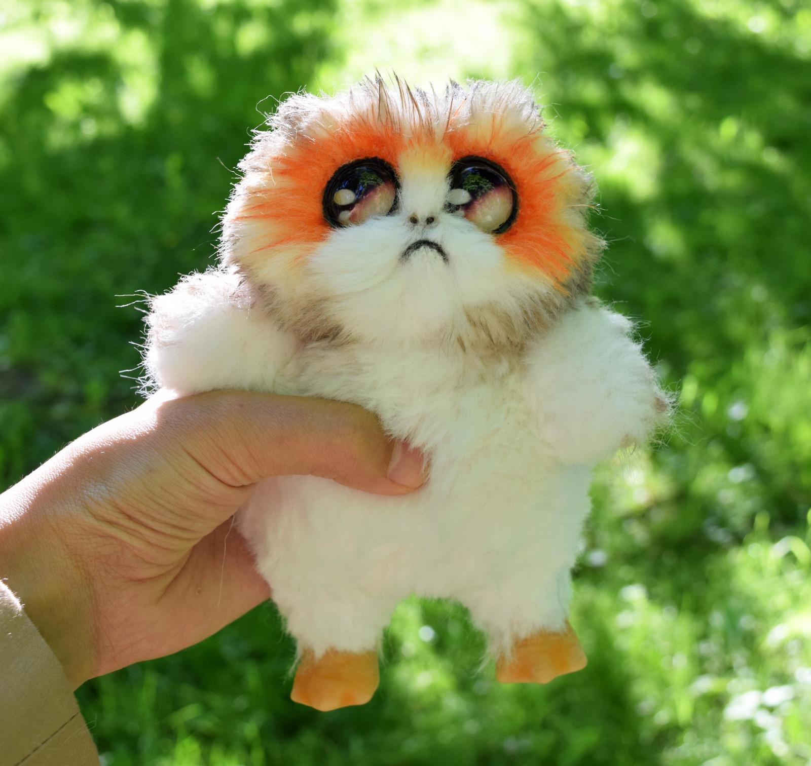 Baby Porg - Моё, Handmade, Мягкая игрушка, Порги, Рукоделие без процесса, Авторская игрушка, Ручная работа, Длиннопост