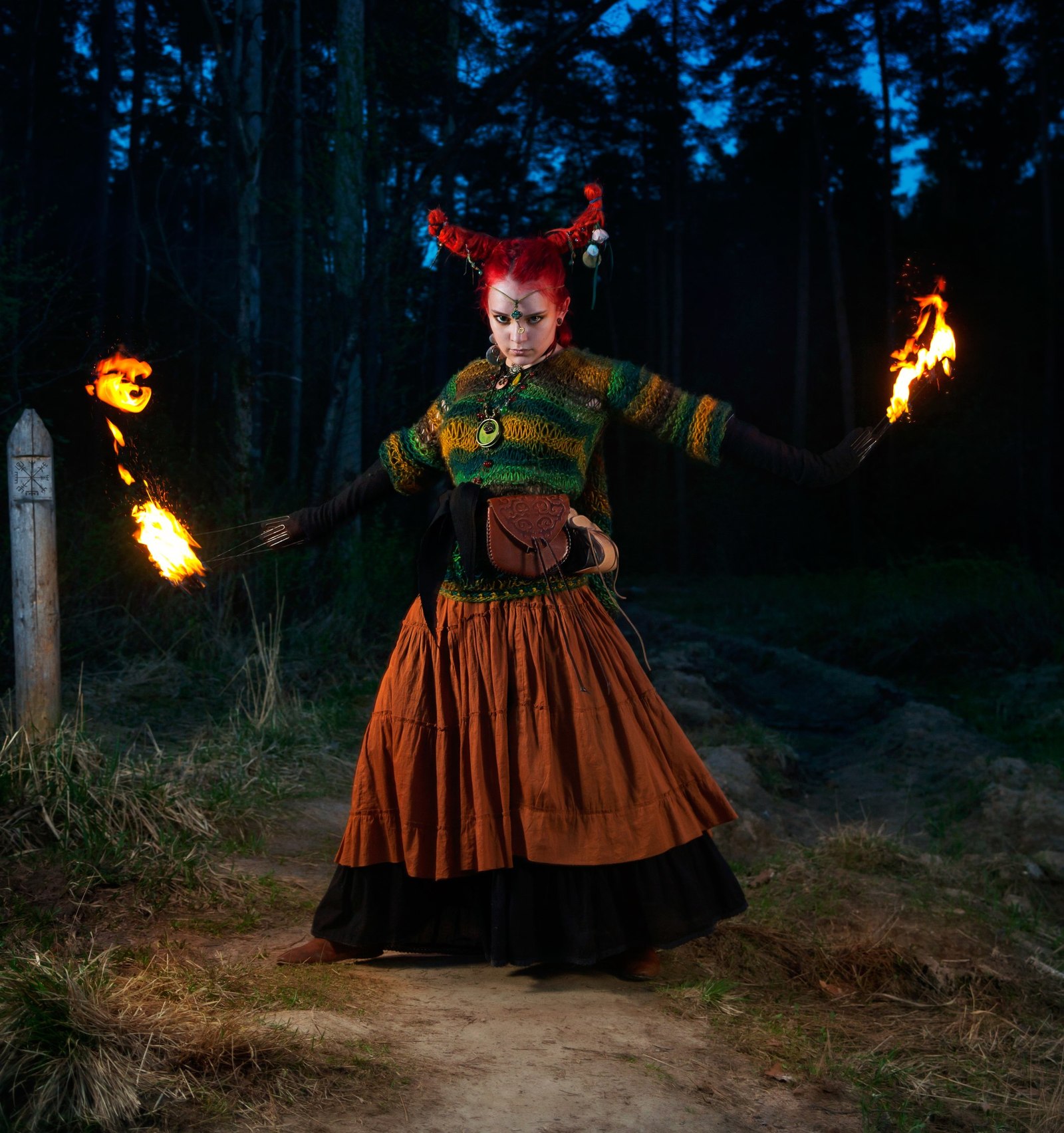 Fire Witch - Моё, Косплей, Omega N, Огонь, Fire, Фаершоу, Original Character, Длиннопост