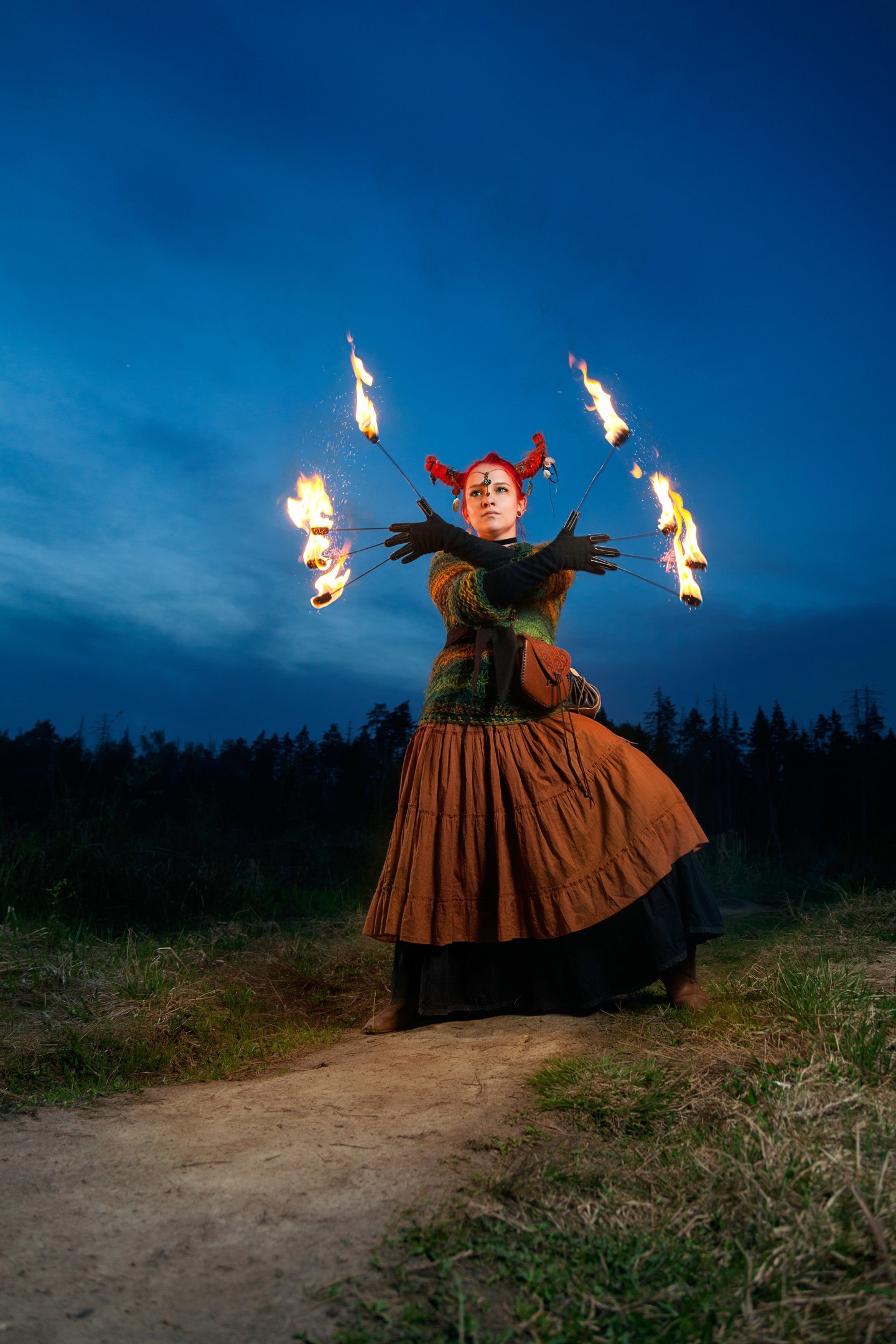 Fire Witch - Моё, Косплей, Omega N, Огонь, Fire, Фаершоу, Original Character, Длиннопост