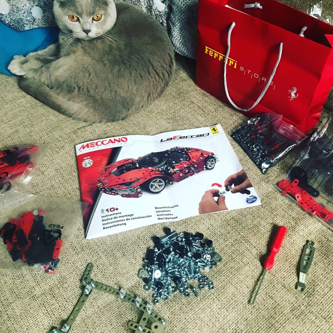 Ferrari LaFerrari от Meccano - Моё, Ferrari, Laferrari, Конструктор, Модели, Длиннопост