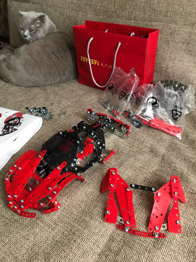 Ferrari LaFerrari от Meccano - Моё, Ferrari, Laferrari, Конструктор, Модели, Длиннопост