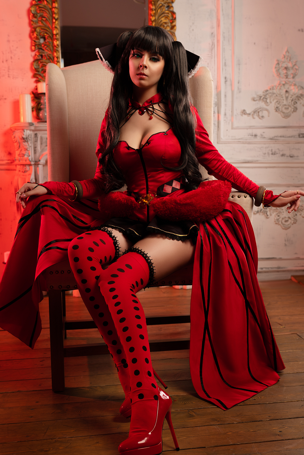 Tohsaka Rin! - NSFW, Tohsaka rin, Fate grand order, Disharmonica, Cosplay, Beautiful girl, , Anime, Longpost