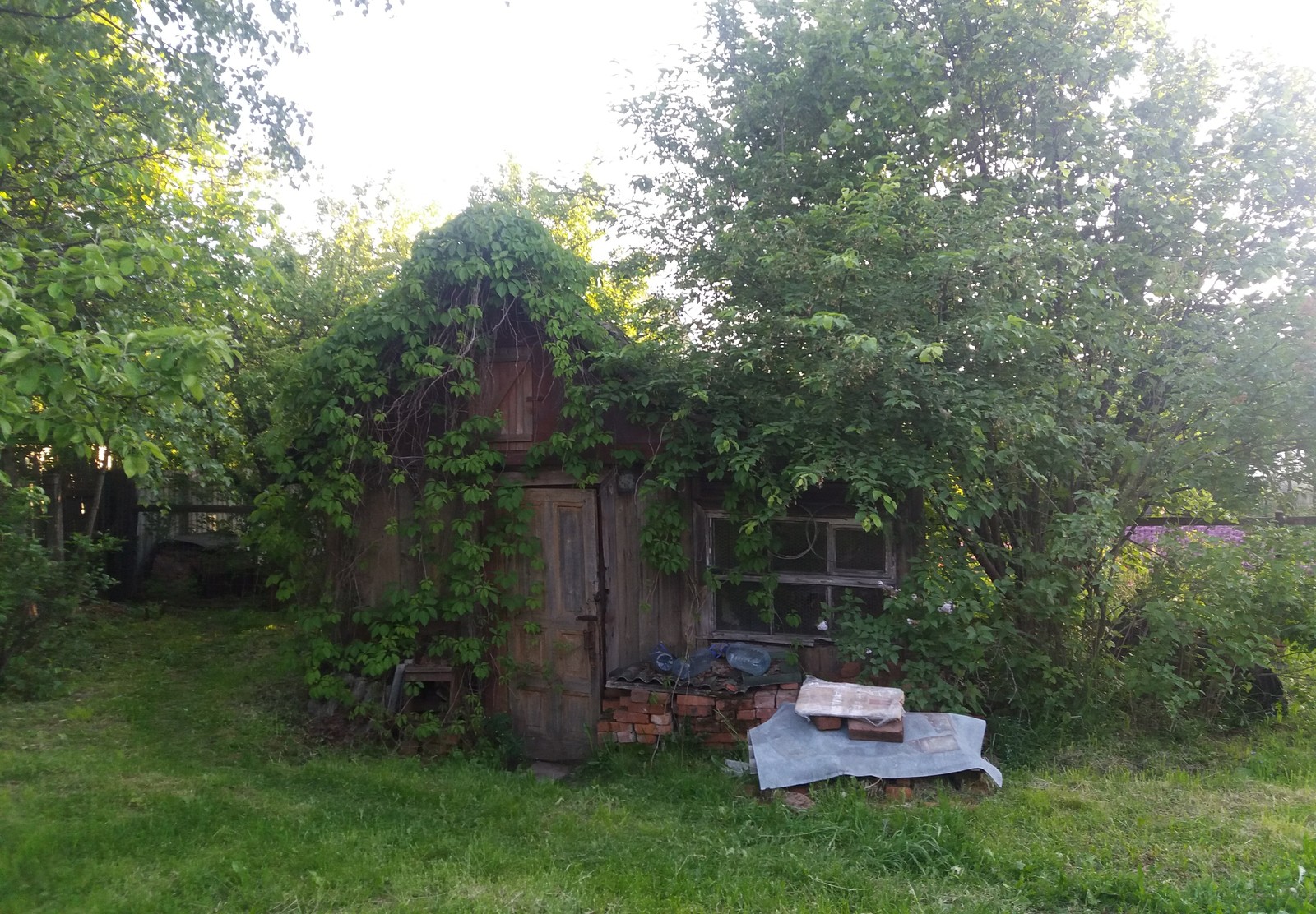 Cursed old house... - My, House, Barn, The photo