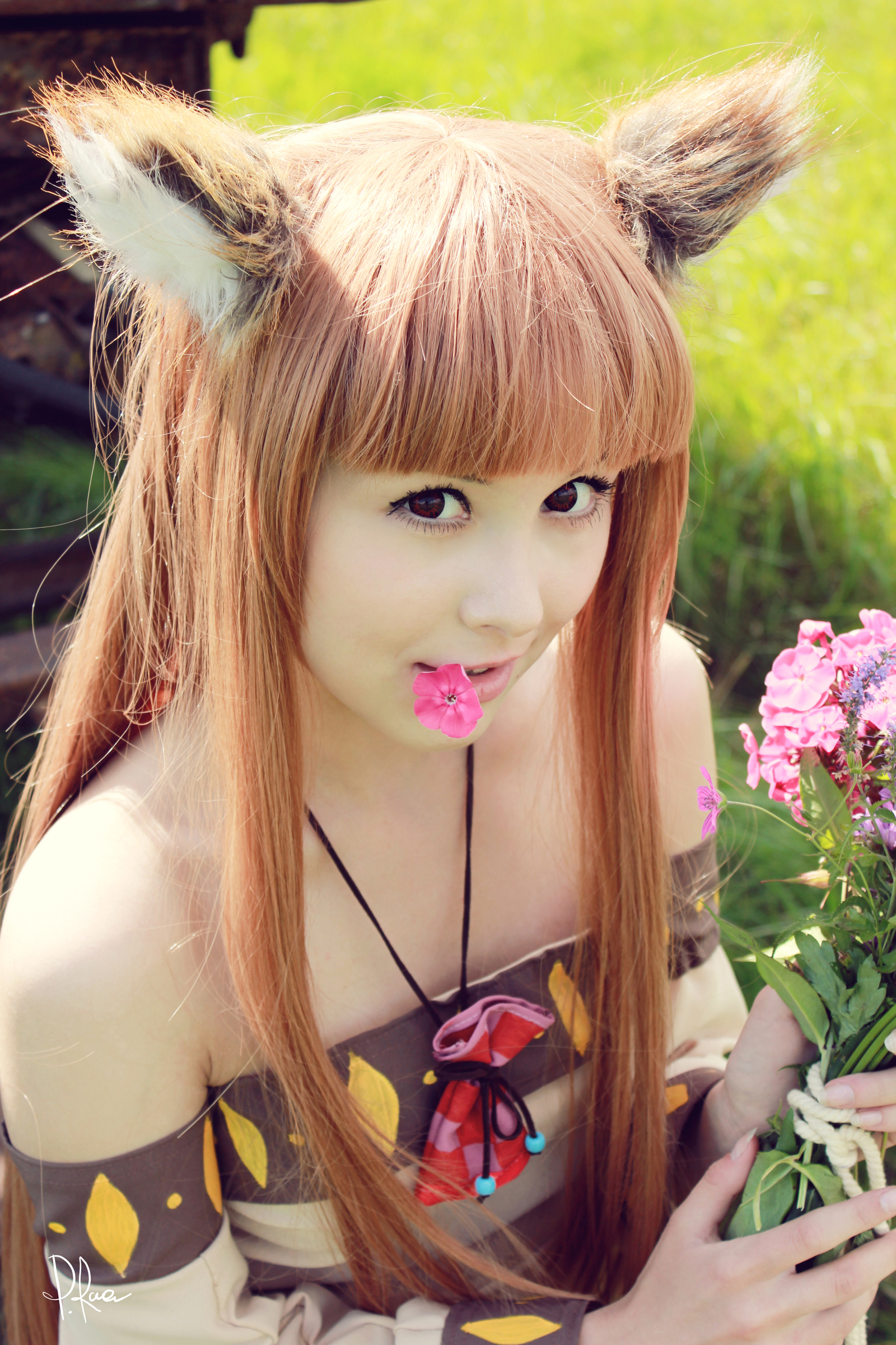 Spice and Wolf - NSFW, Spice and Wolf, Horo holo, Tail, Cosplay, Longpost