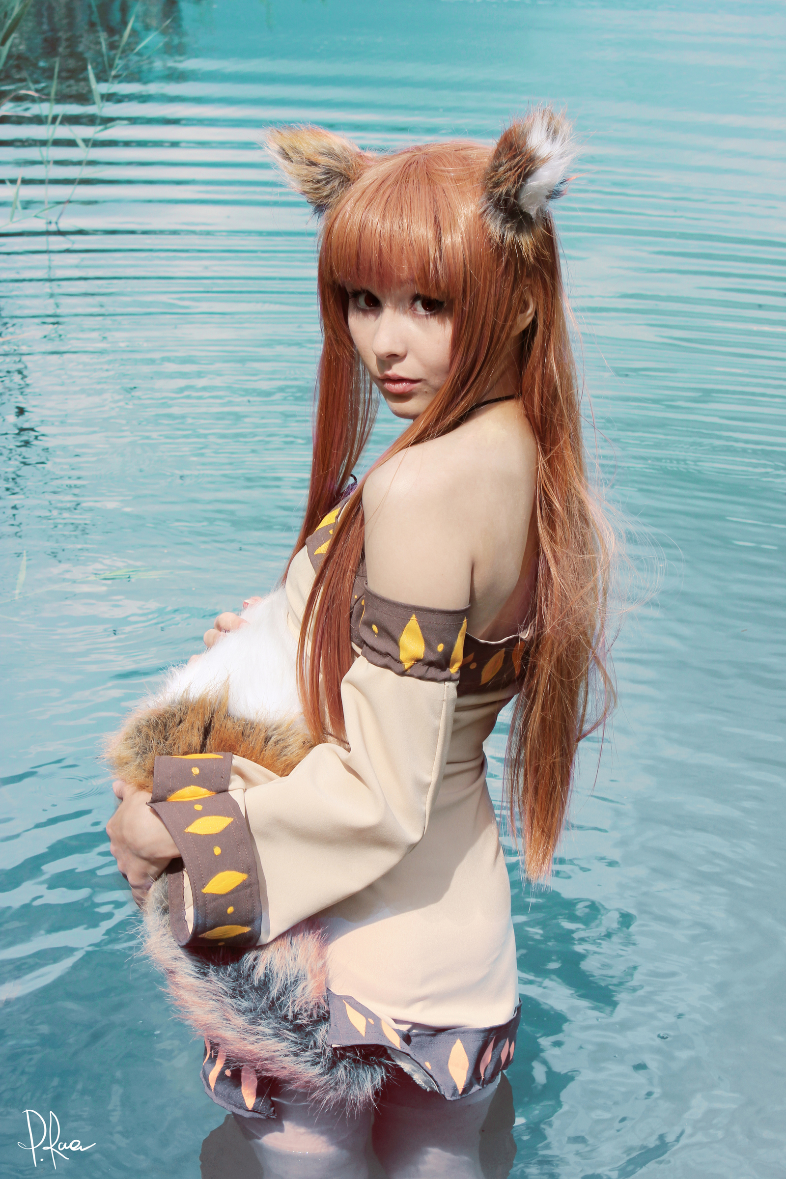 Spice and Wolf - NSFW, Spice and Wolf, Horo holo, Tail, Cosplay, Longpost