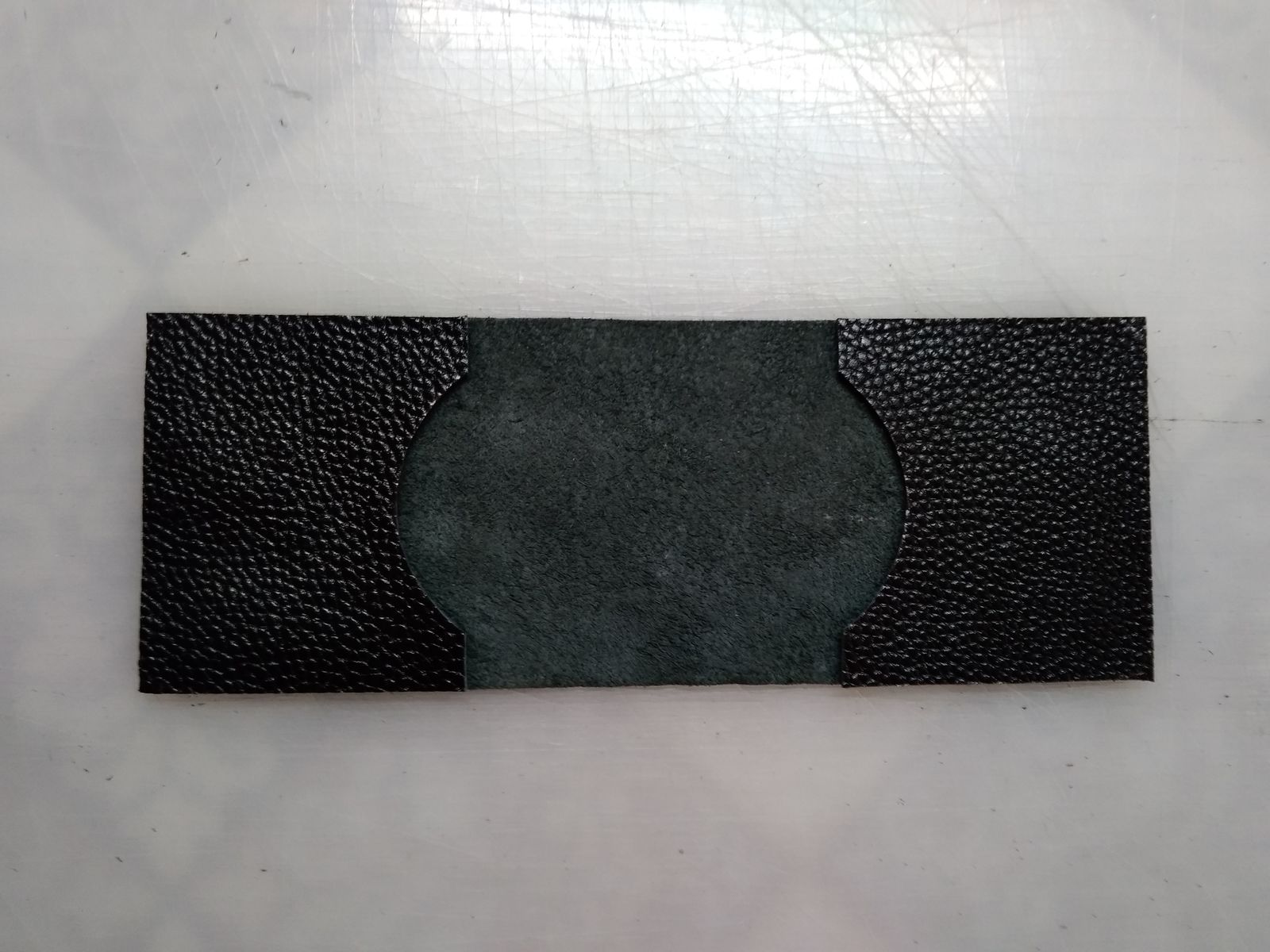 How I sewed a leather money clip - My, Leather, With your own hands, Money clip, Needlework with process, Longpost