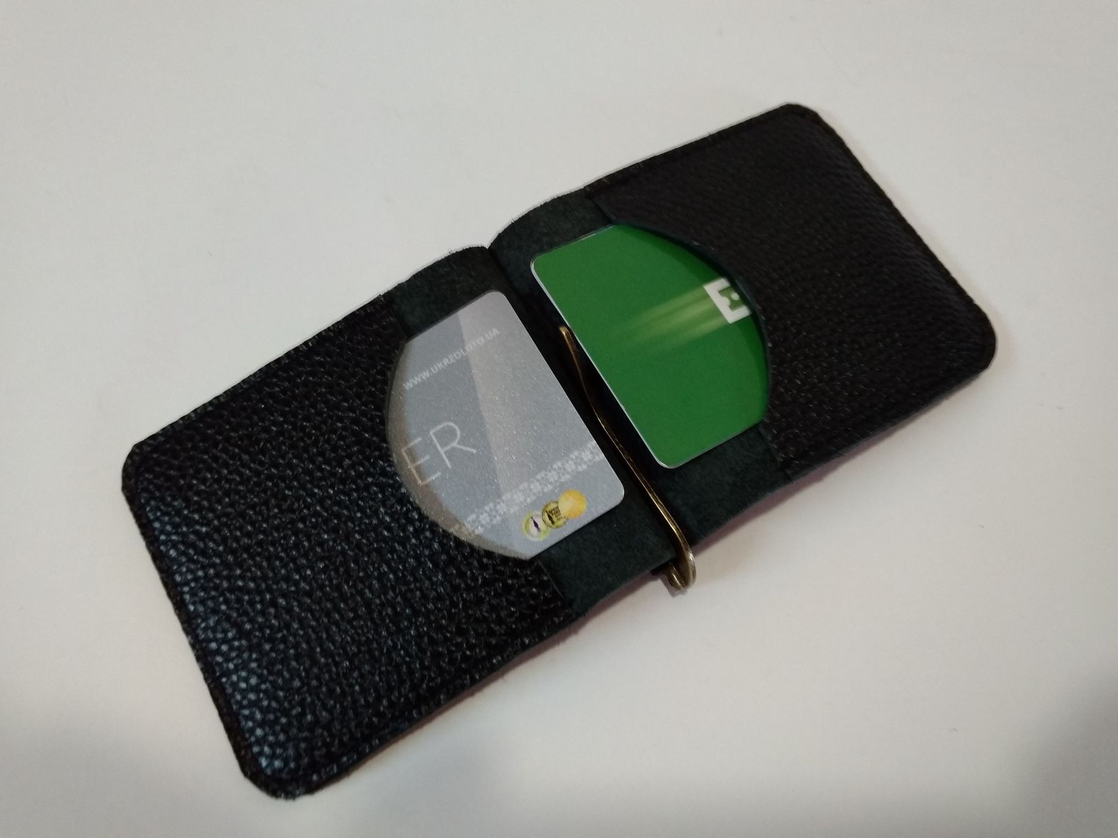 How I sewed a leather money clip - My, Leather, With your own hands, Money clip, Needlework with process, Longpost