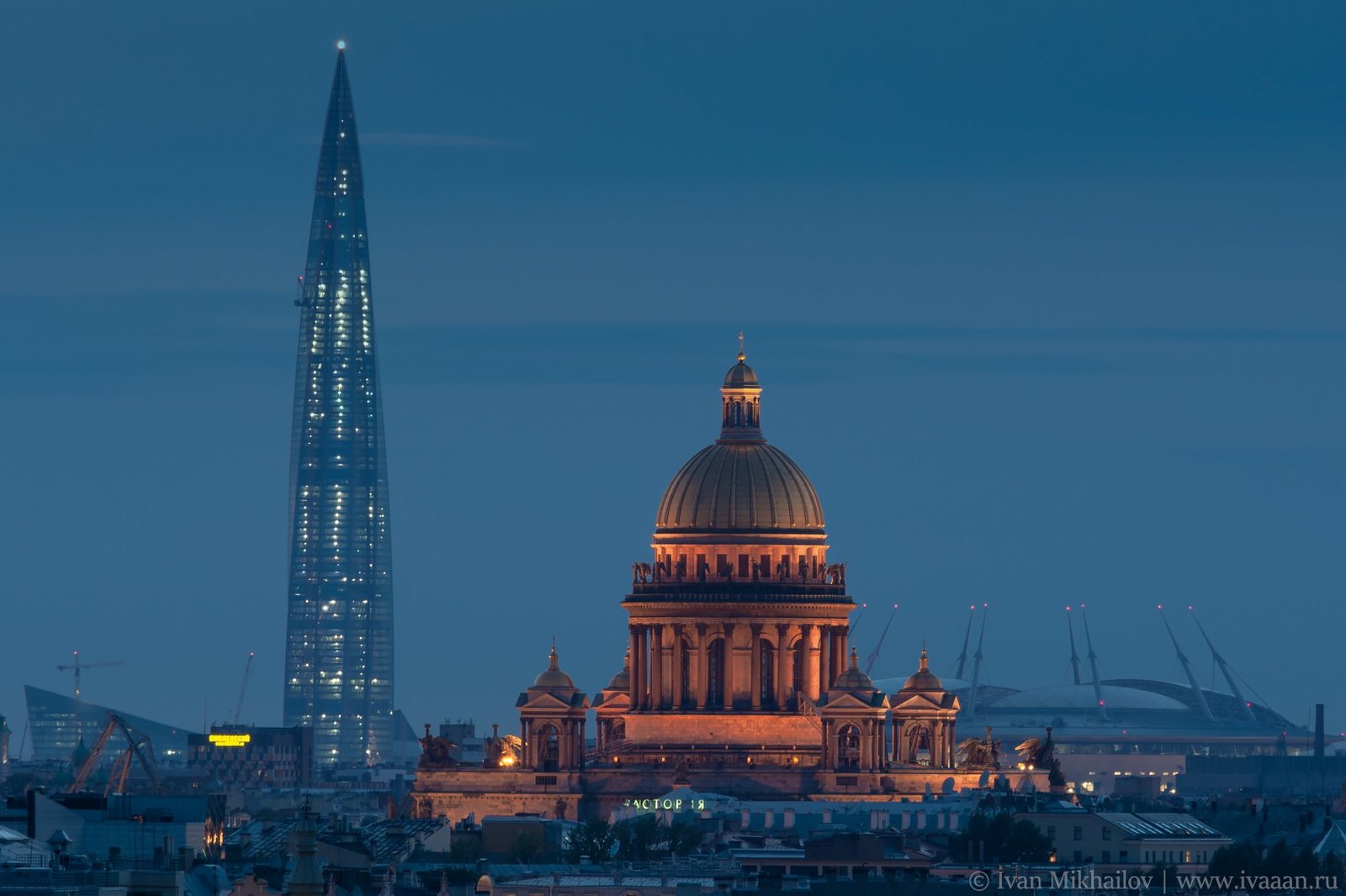 New Petersburg - My, Saint Petersburg, Saint Isaac's Cathedral, Lakhta Center, Gazprom arena