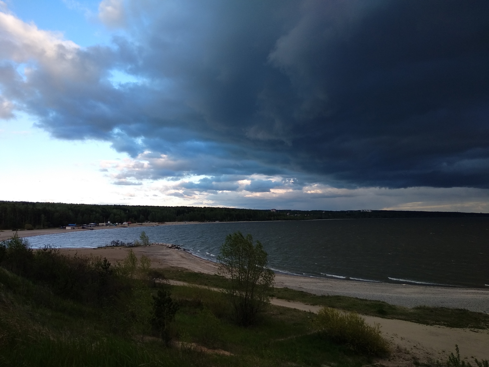 Before the storm - My, The photo, Thunderstorm, Storm, Beach, Longpost