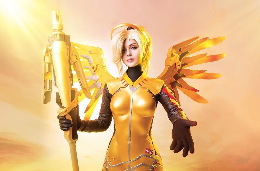 Gold Mercy & Pharah (Cosplay) - Overwatch, Blizzard, , Mercy, , Longpost