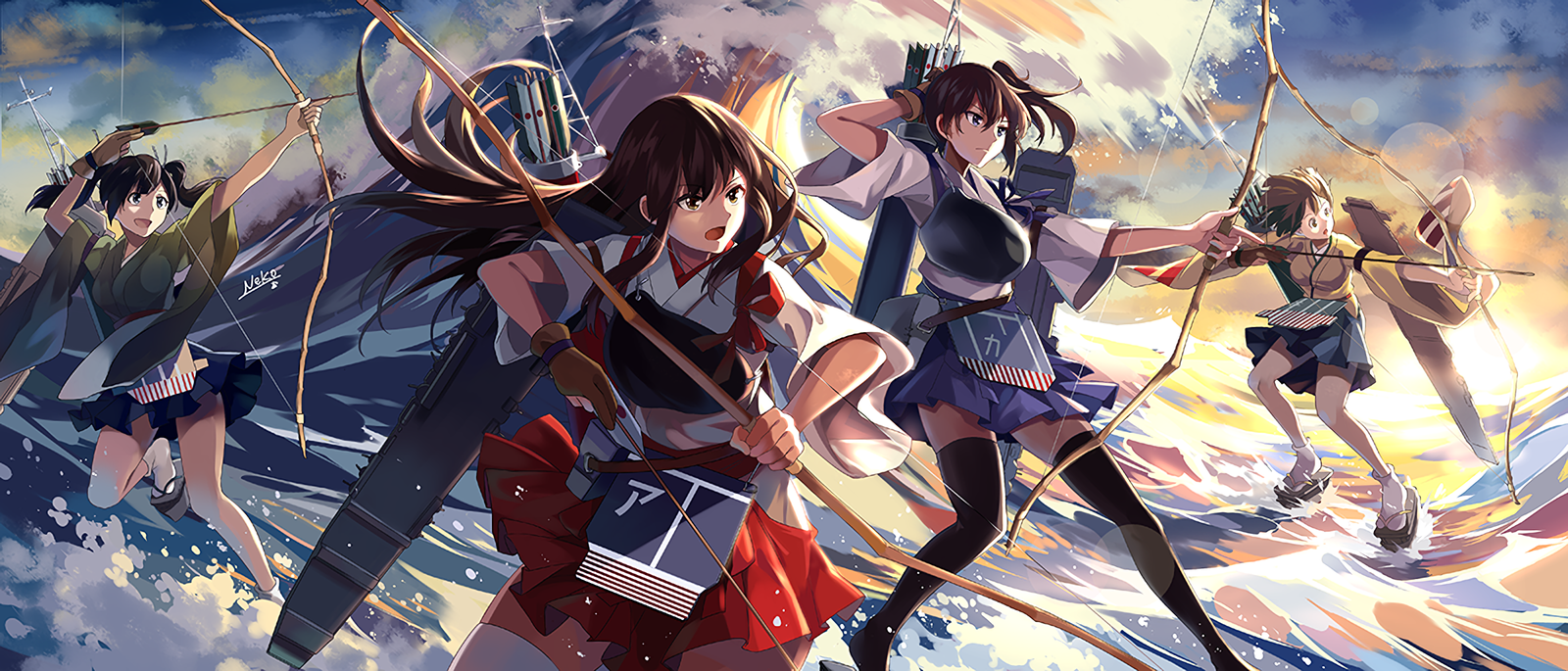 Kantai Collection - Battle of Midway - Kantai collection, Anime, Akagi, Kaga, Hiryuu, Soryuu, Longpost