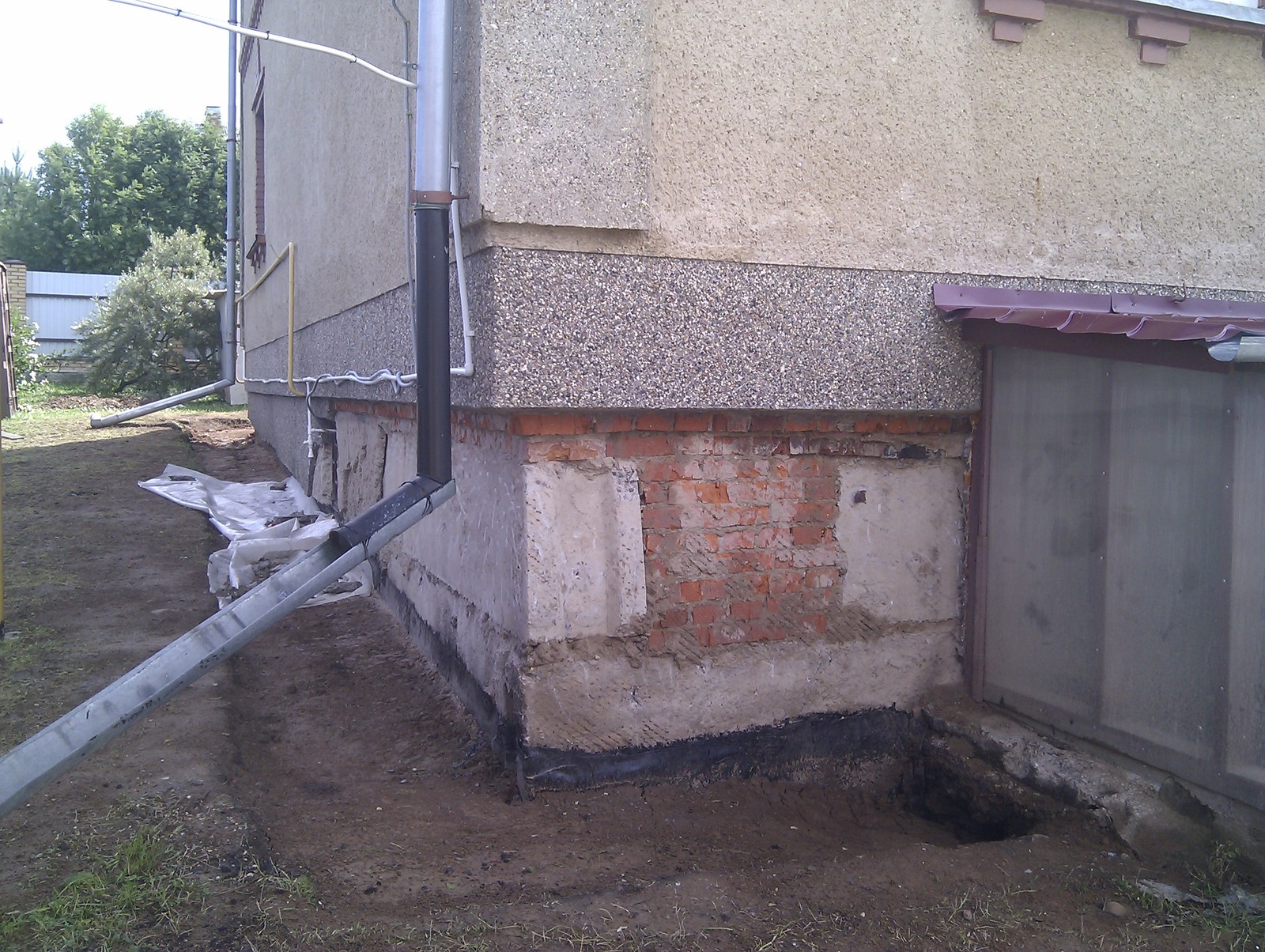 How I treated the foundation - My, , Foundation, Longpost, Waterproofing, Building, Water