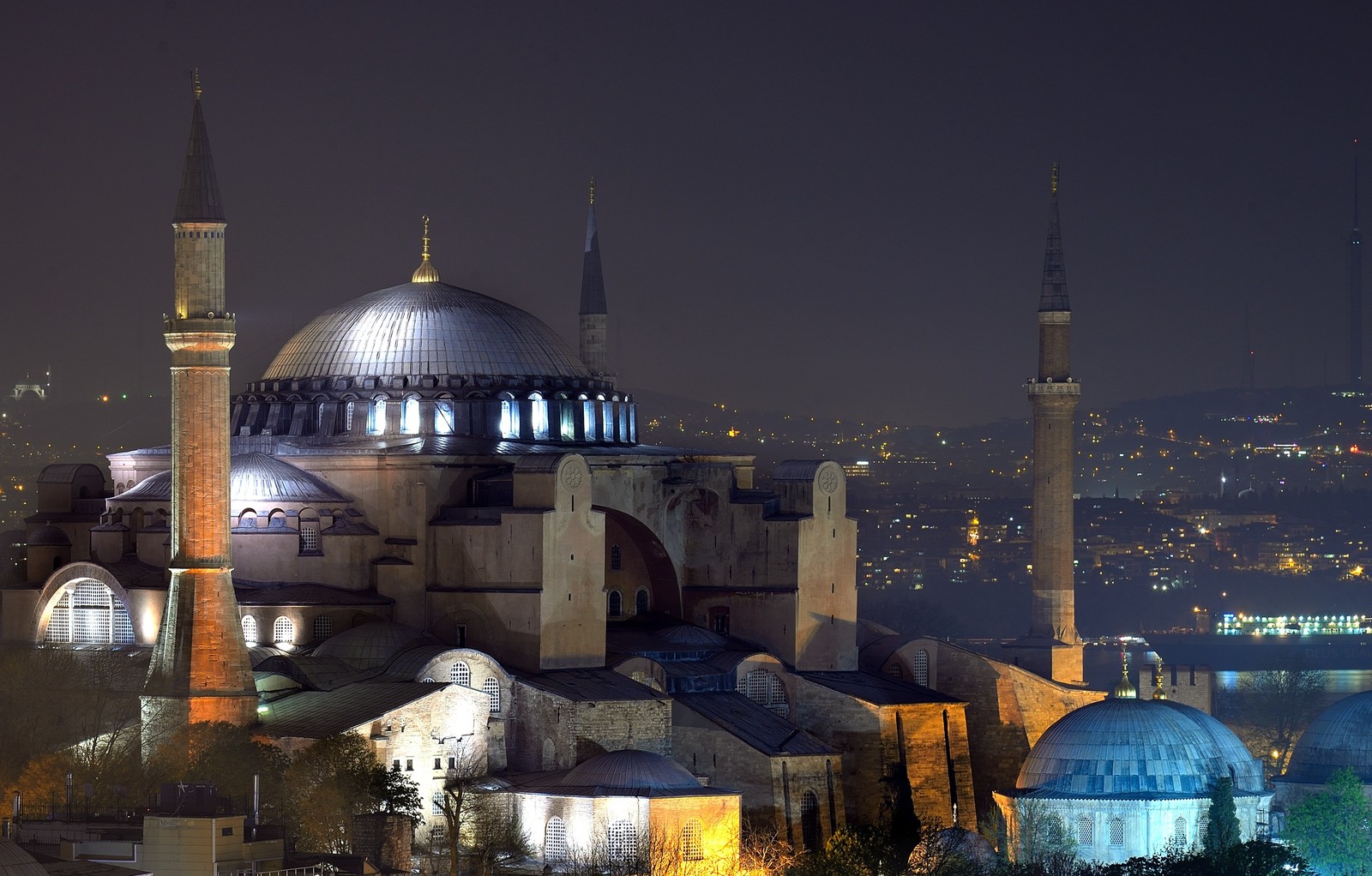 Byzantium - My, Istanbul, Temple, Night, Long exposure, I want criticism, Turkey