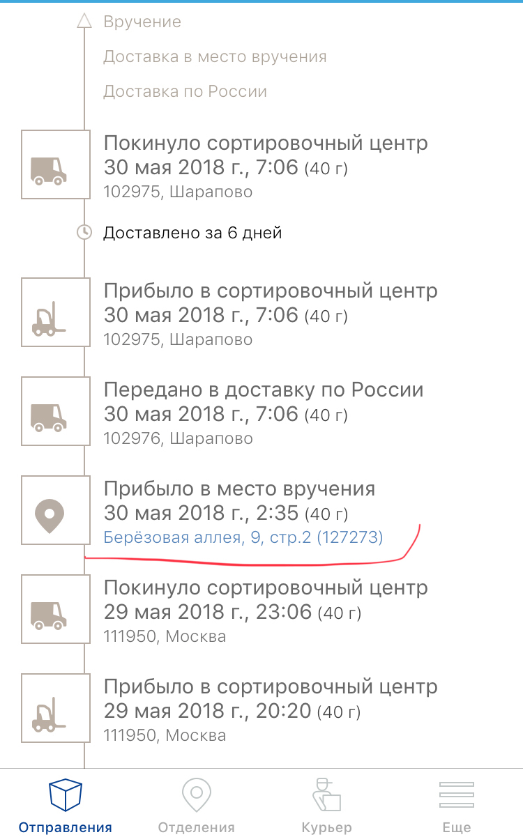 Посылка просто не успела затормозить... - Моё, Почта, Почта России, Посылка, Китай, Россия