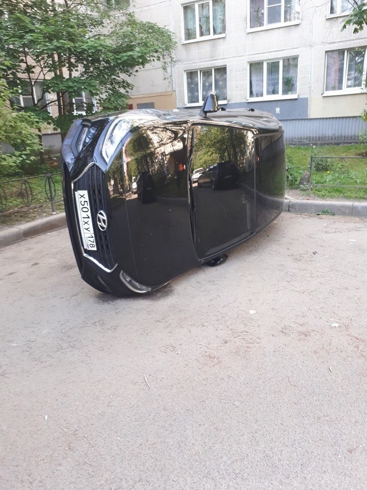 Another angle for the wrong parking in St. Petersburg - Parking, Punishment, Longpost