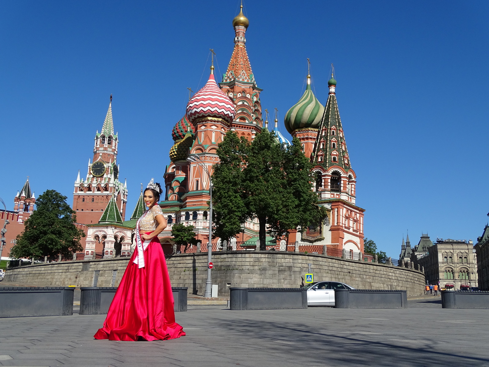 Photo session with Mrs. World 2017, in Moscow - My, The photo, Sony, the Red Square, , Longpost