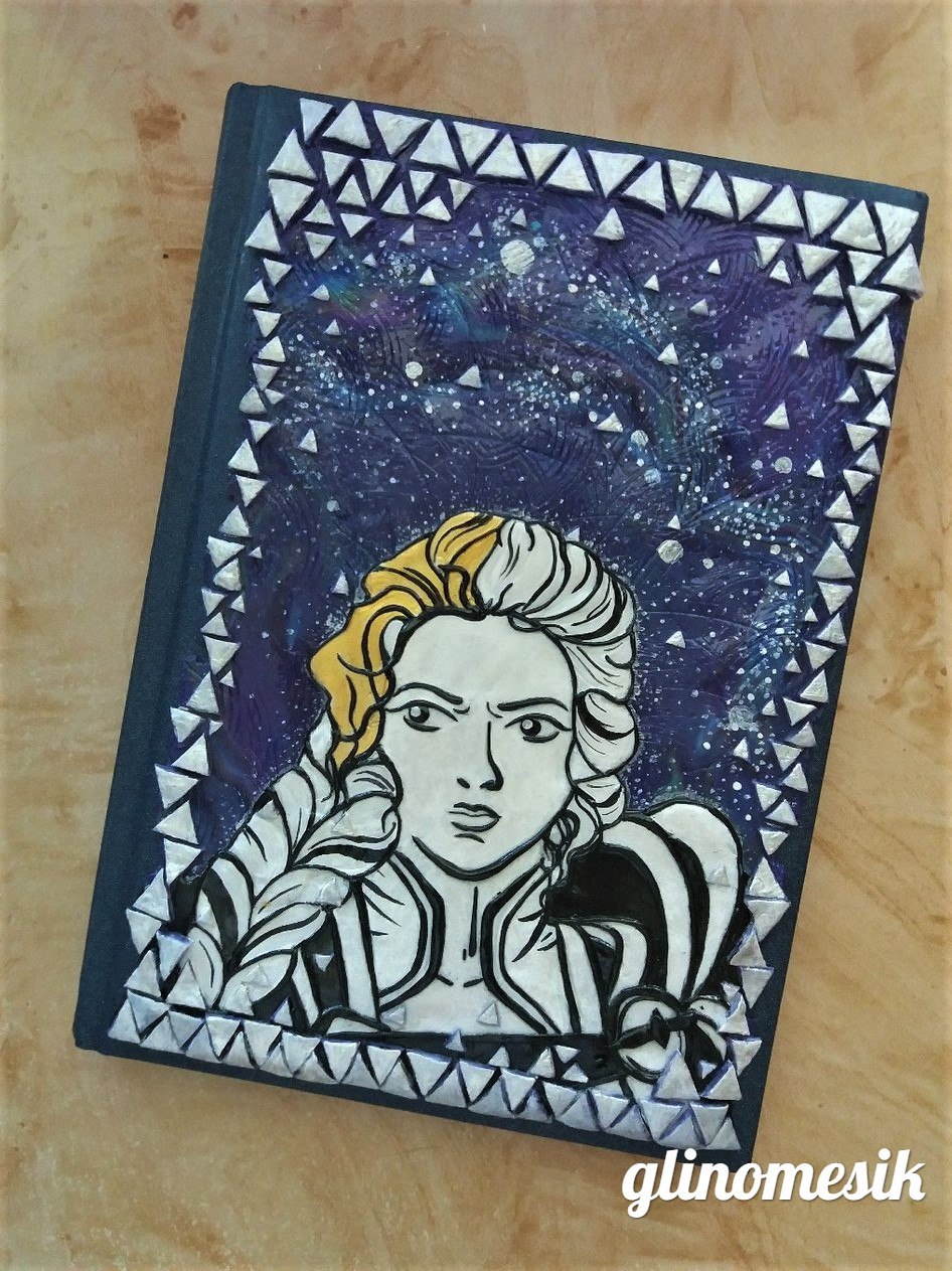 Notepad with Jaina Proudmoore - My, Jaina Proudmoore, Notebook, Polymer clay, Handmade, Hearthstone, World of warcraft, Polymer clay, Handmade