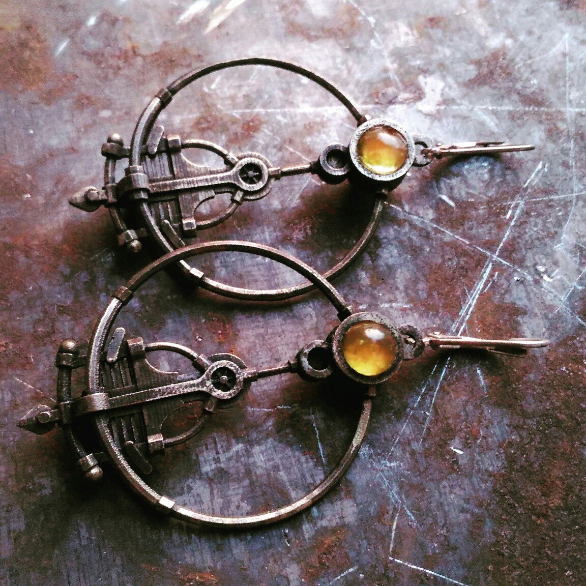 Industrial style jewelry. - Longpost, Decoration, Amber, Jewelry, beauty, Industry, Factory, My