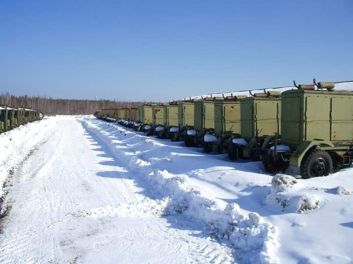 Equipment in storage, view in winter))) - My, , Russian army, Longpost, Army