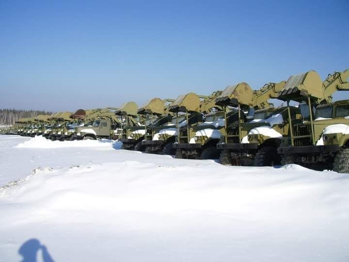 Equipment in storage, view in winter))) - My, , Russian army, Longpost, Army