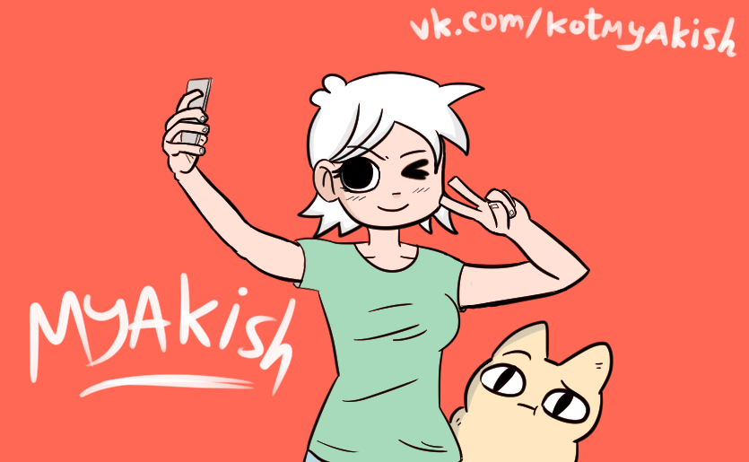 Makish against all - My, Comics, Art, Cat Myakish