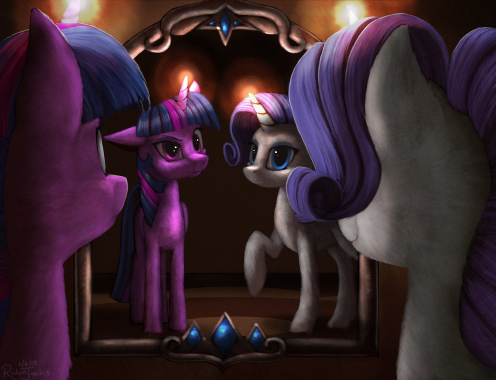Rarity Mirror - My little pony, Rarity, Twilight sparkle, Robsa990