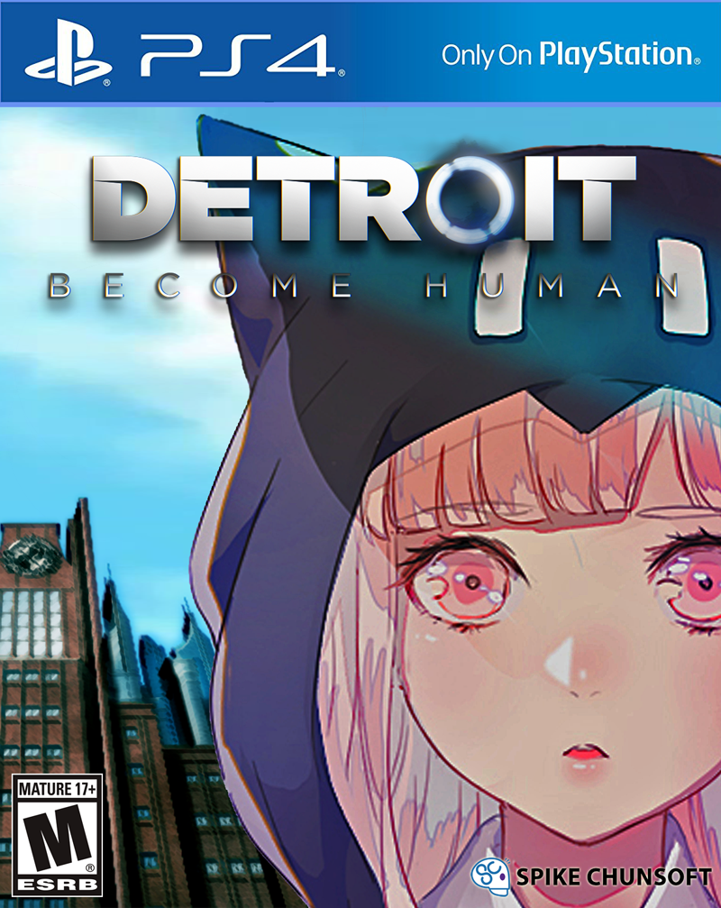 Detroit: Chiaki ver. - Моё, Detroit: Become Human, Danganronpa, Super danganronpa 2, Nanami chiaki, Box-Art, Аниме, Визуальная новелла