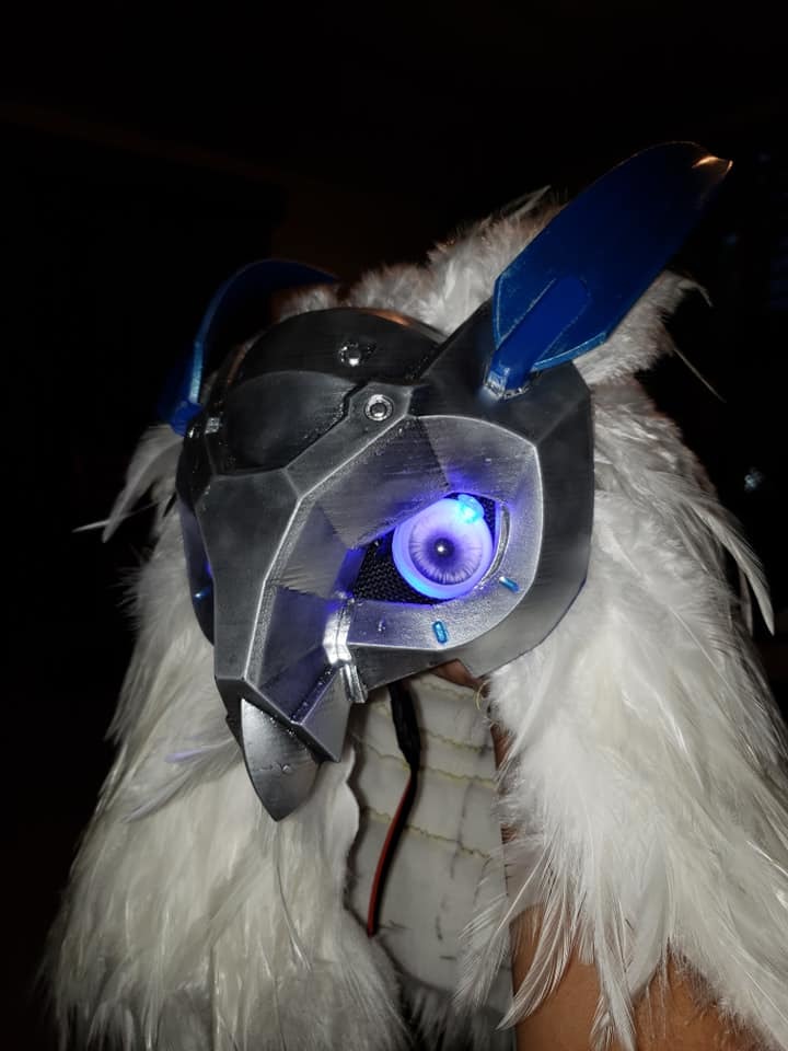 Snowy Owl Ana's Mask - My, Overwatch, Ana amari, , Cosplay, Mask, Longpost