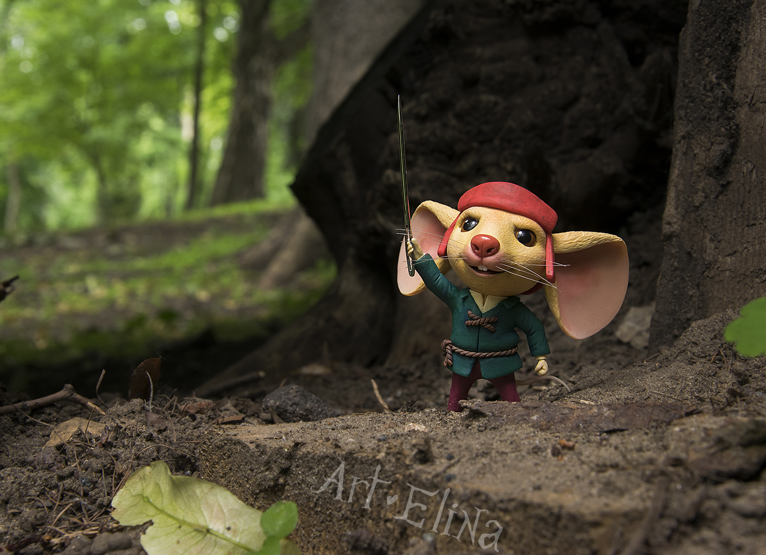 Despereaux mouse made of colored polymer clay! - My, Polymer clay, , Figurine, Needlework without process, Polymer clay, Longpost, Figurines