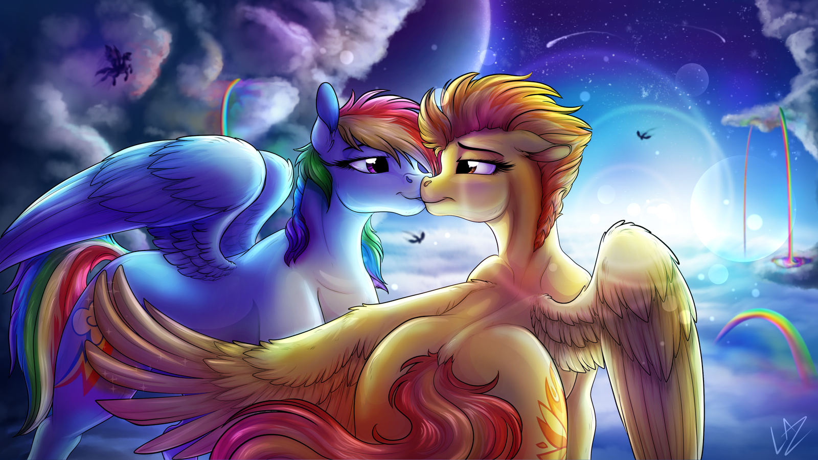 We own the Skies - My Little Pony, Шиппинг, Rainbow Dash, Starfire, MLP Lesbian