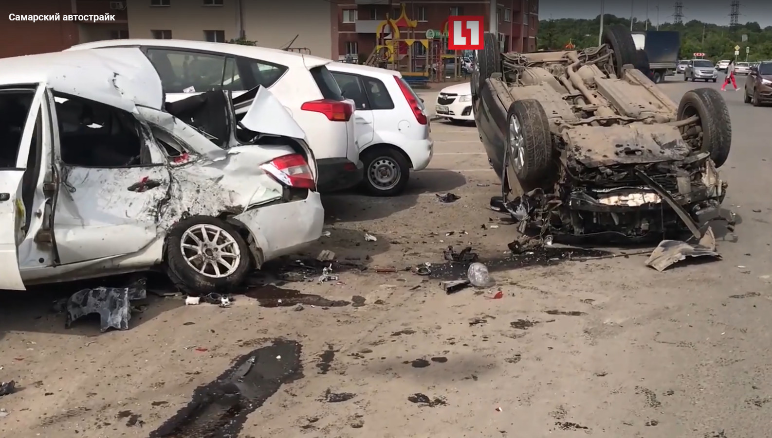 Accident with 6 cars, Samara - Samara, , Road accident, Longpost