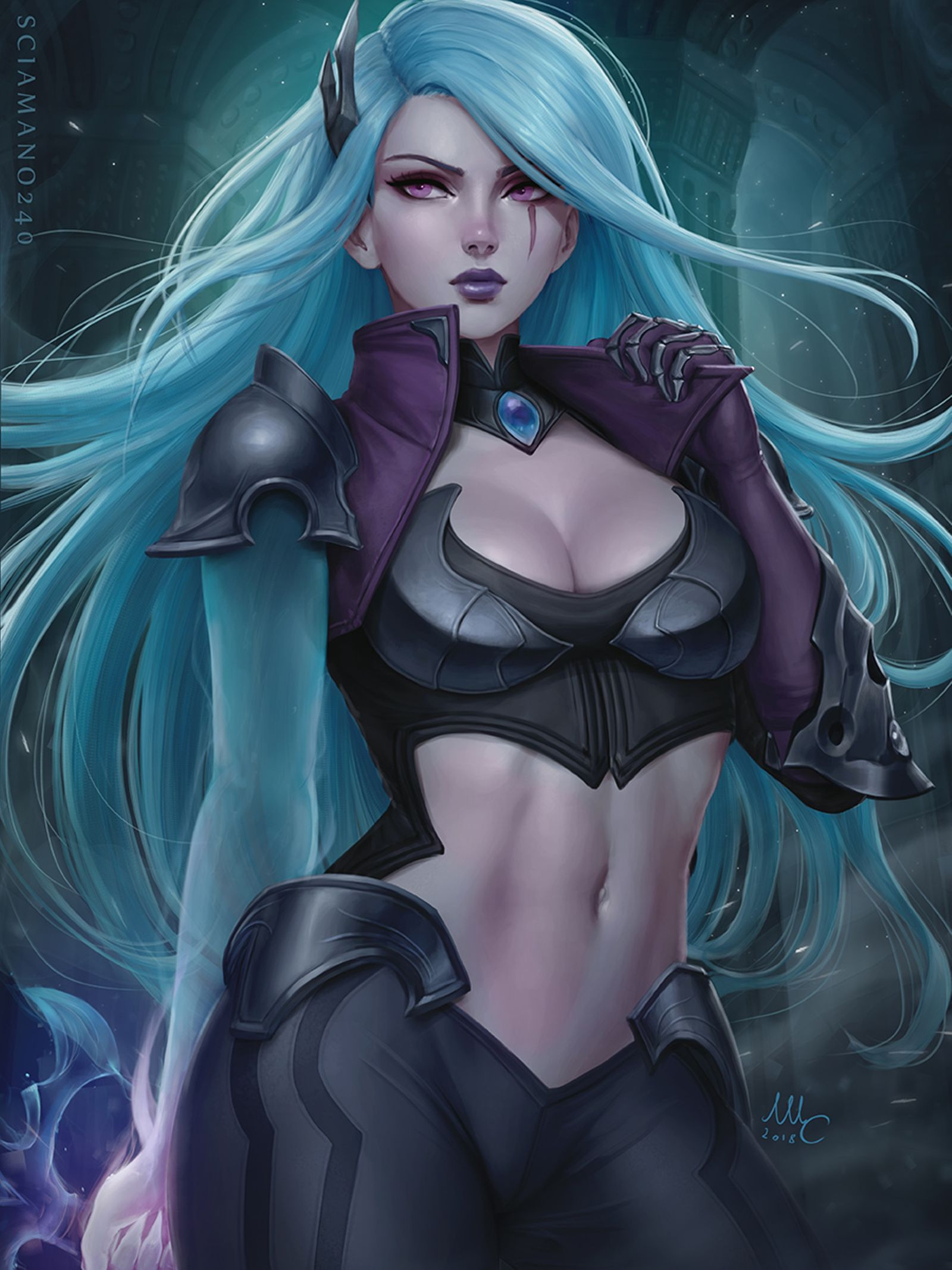 Katarina Death Sworn Art - , League of legends, Art, Sciamano240, LOL