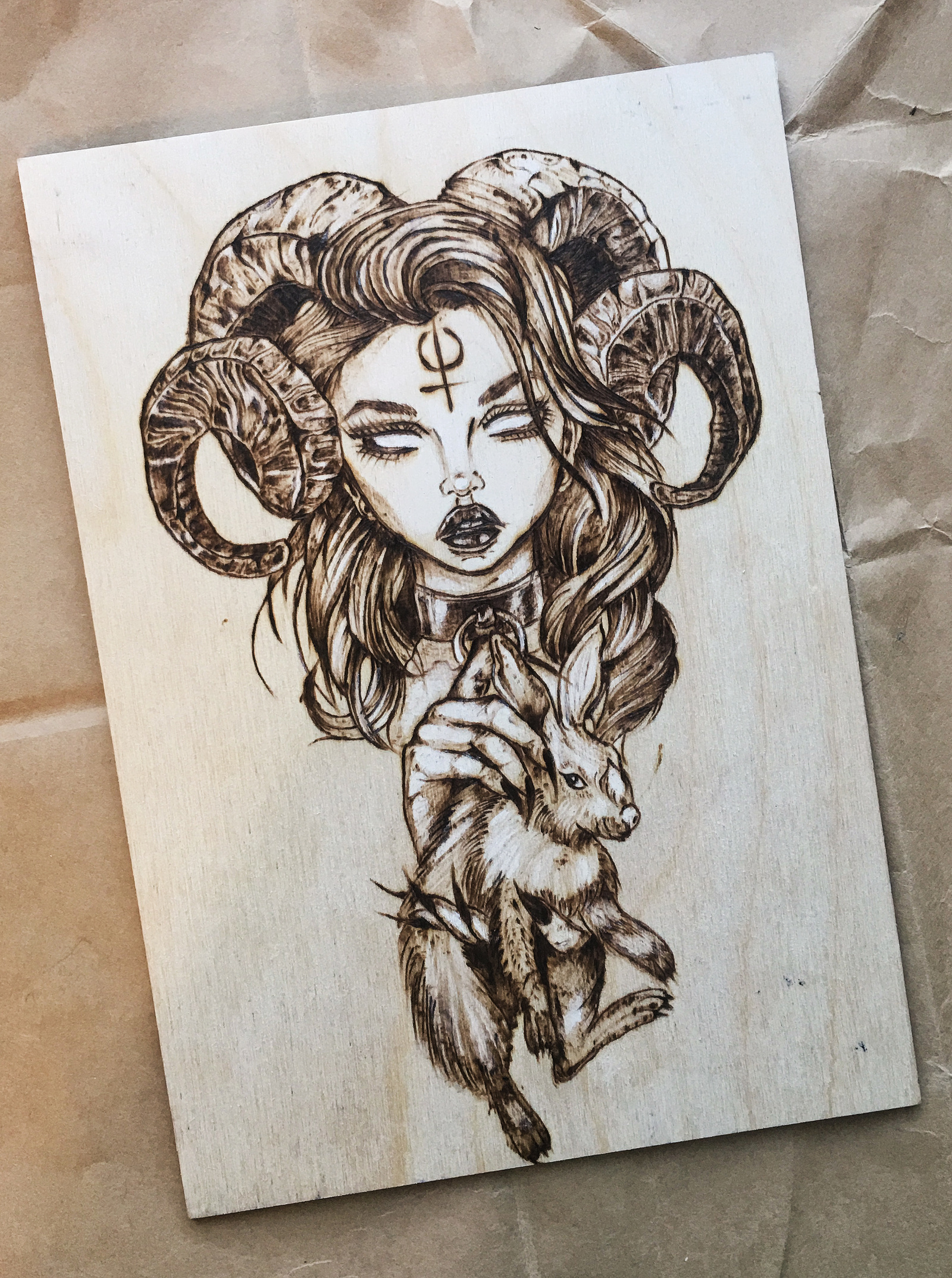 Witch - My, Pyrography, Needlework with process, Longpost, With your own hands, Needlework