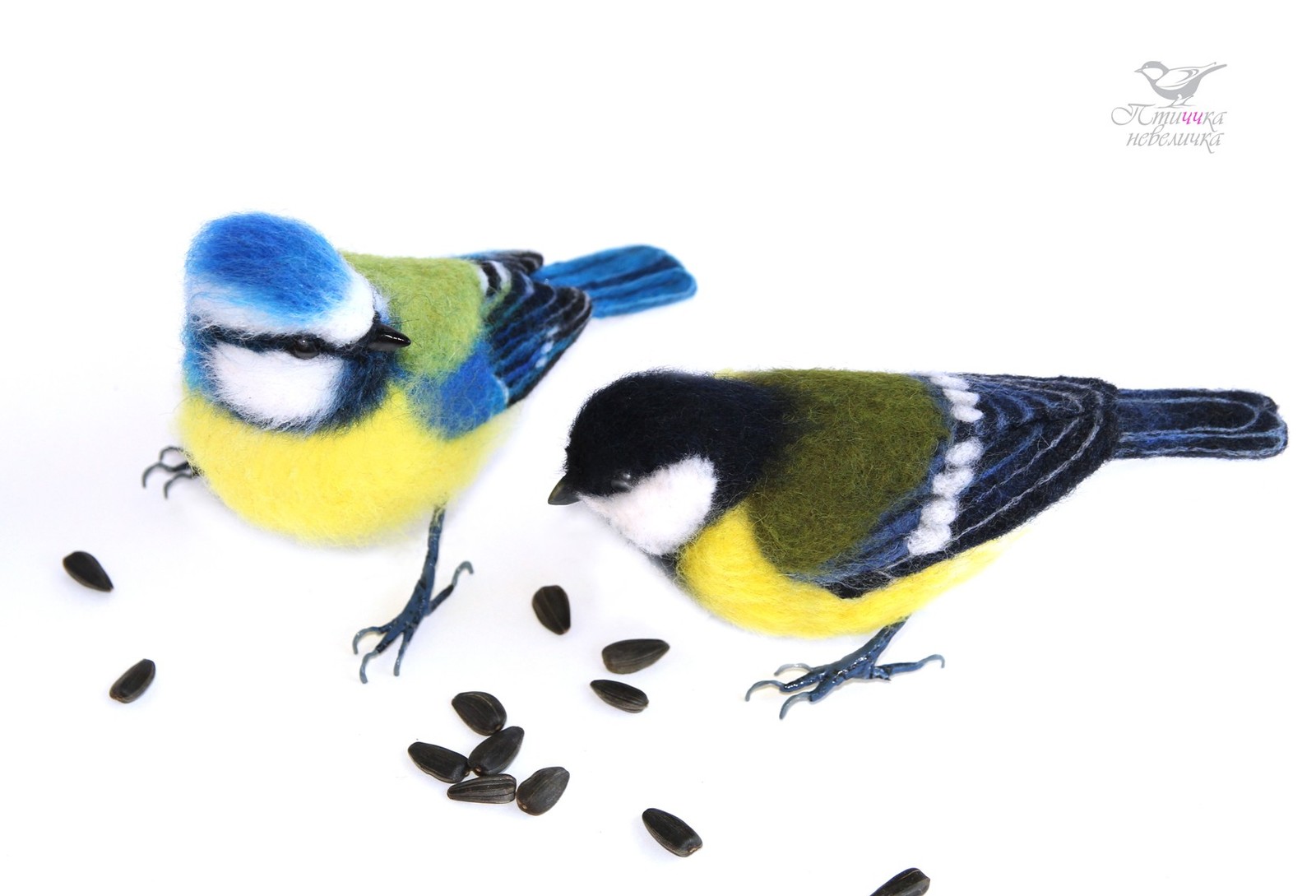 Blue Tit. Dry felting. - My, Dry felting, Needlework without process, Tit, Birds, With your own hands, Handmade, Creation, Longpost