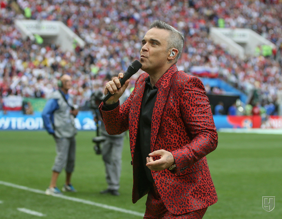 Opening of the World Cup 2018. - 2018 FIFA World Cup, Football, Robbie Williams, , Victoria Lopyreva, Ronaldo, Longpost, The photo