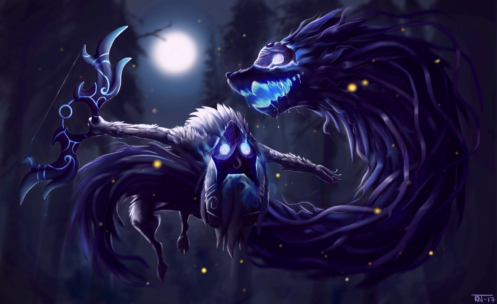 Kindred - Kindred, League of legends, Art