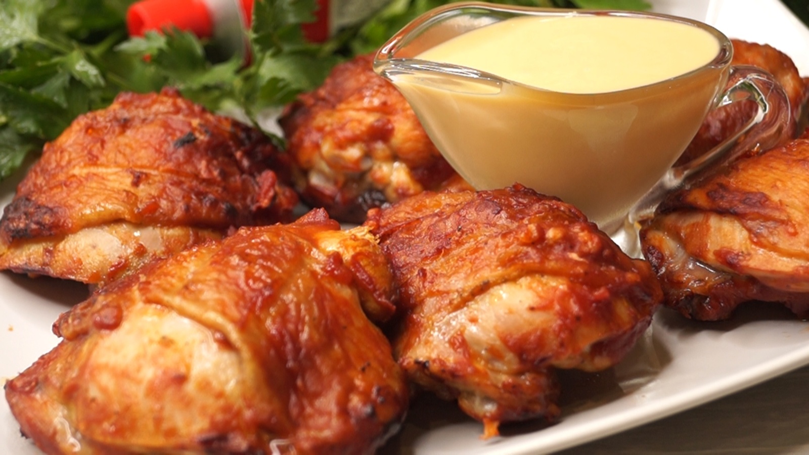 Chicken in a quick marinade and mustard sauce for meat - My, Hen, Grilled chicken, Recipe, Video recipe, Video, Longpost