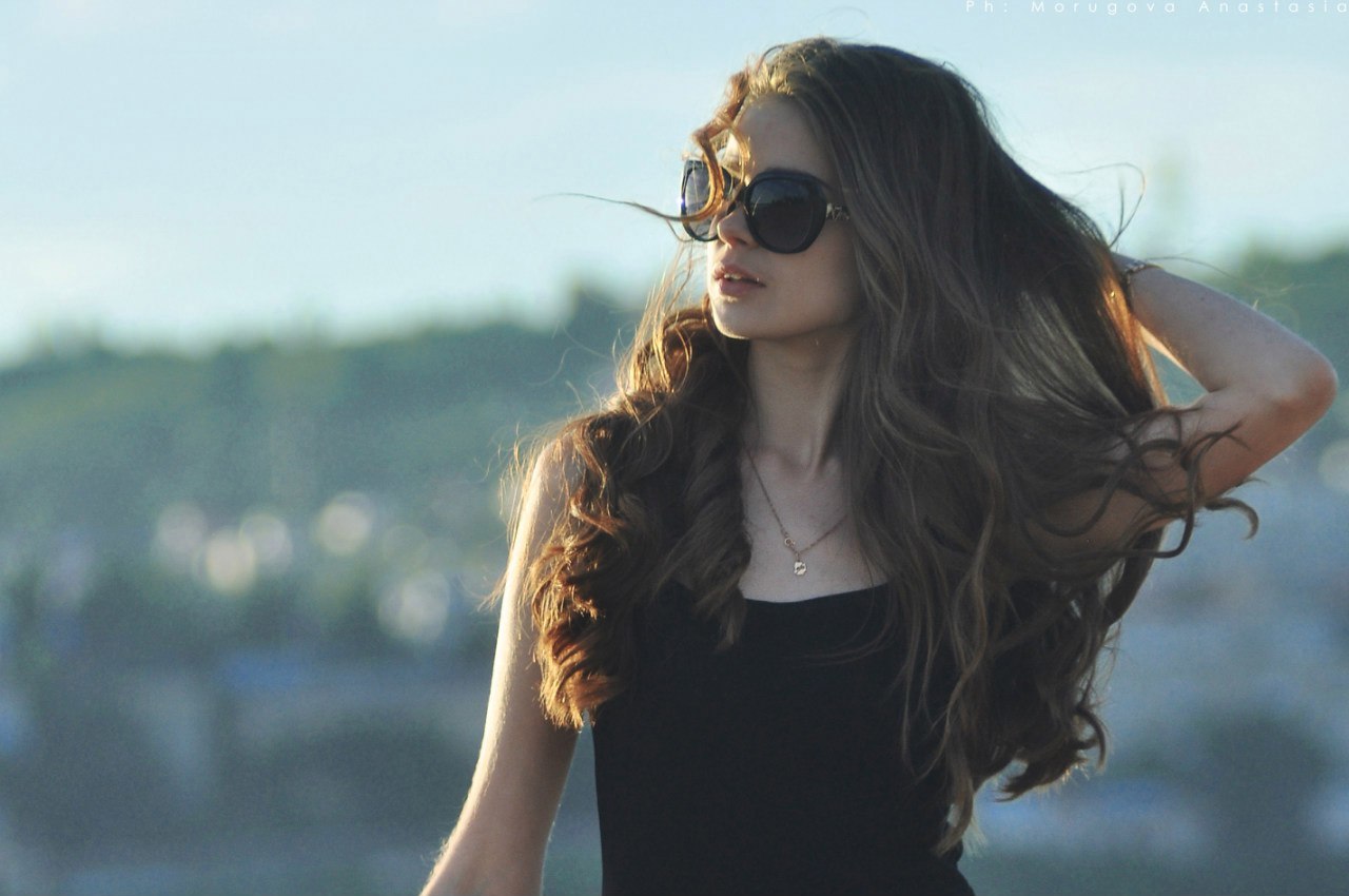 girl on the beach - My, The photo, Girl in glasses, Water, Nikon d90, Jupiter-37, Longpost