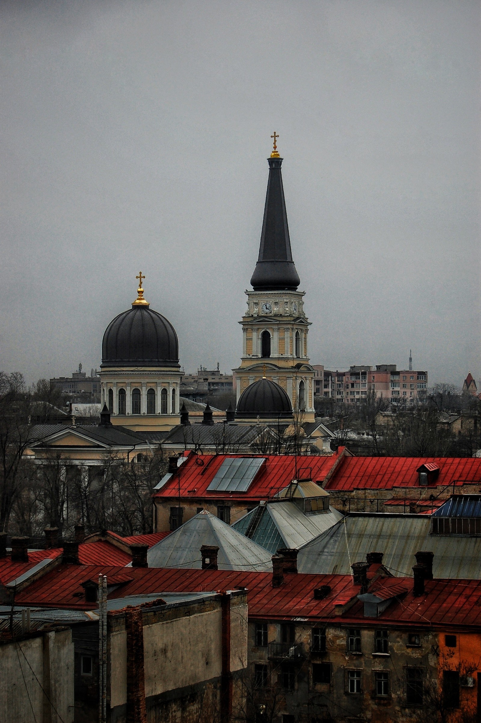 Одесские Крыши - Моё, Фотография, Город, Крыша, Церковь