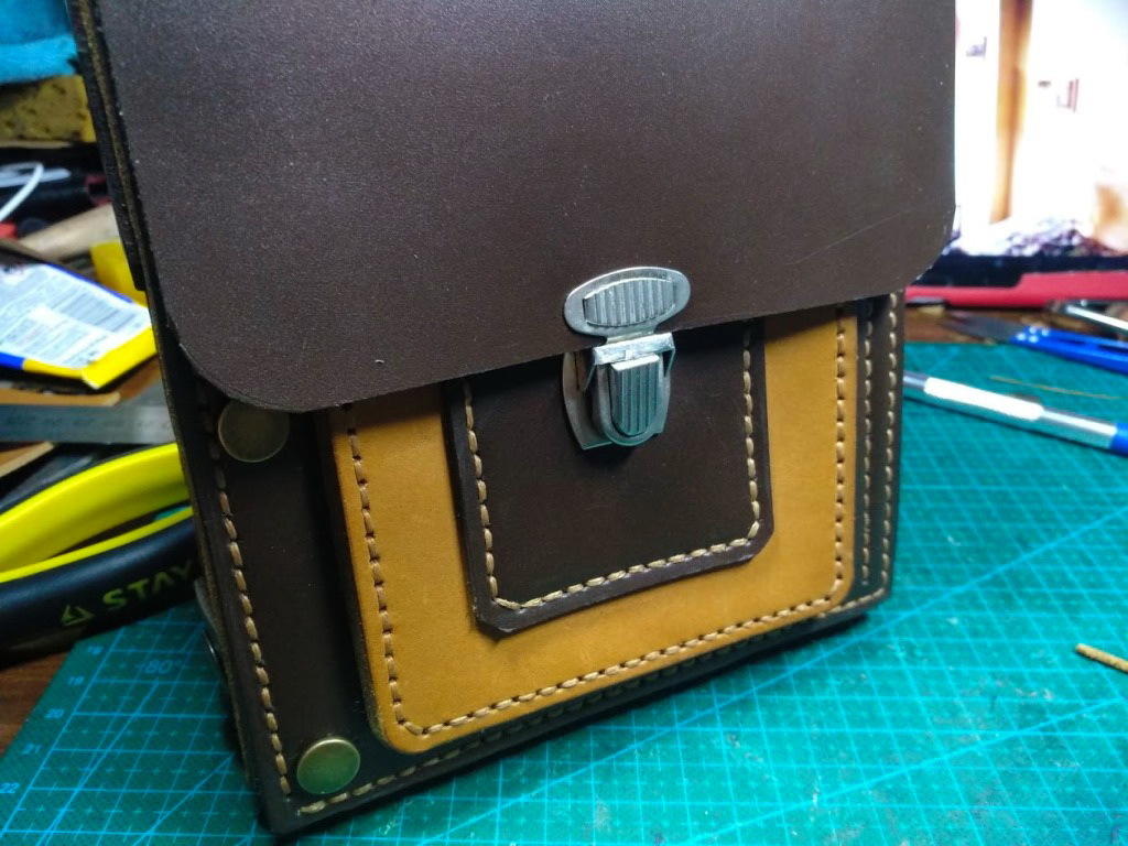 Bag, not clutch. - My, Rukozhop, Friday tag is mine, Leather craft, Lockeray, Longpost