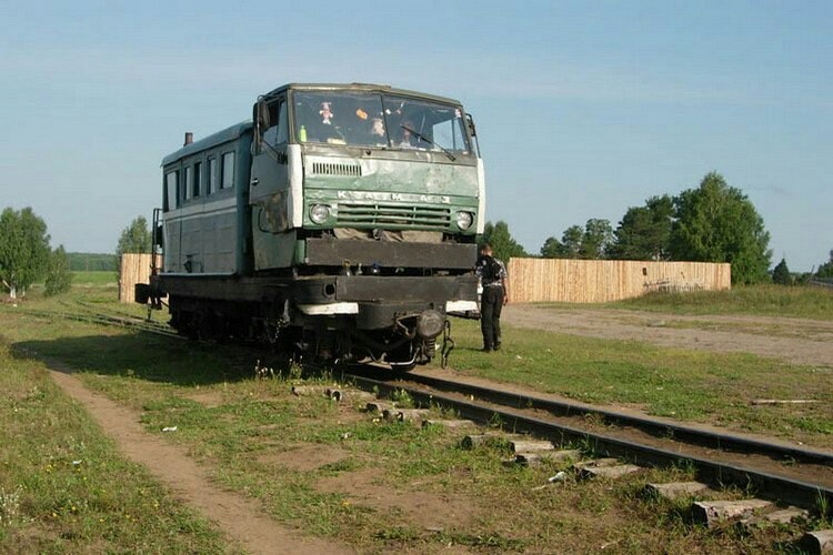 Узкоколейный Камаз - Железная Дорога, Узкоколейка, Камаз